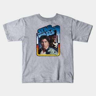 The Scoundrel (black starfield, desert background) Kids T-Shirt